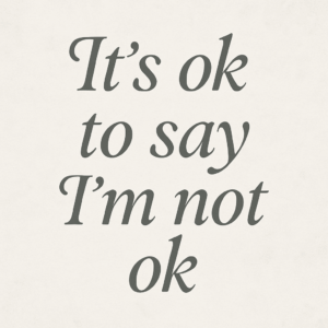 Read more about the article It’s Okay to Say “I’m Not Okay”: Mental and Emotional Health – 1/3